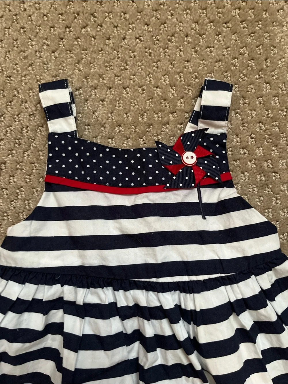 Gymboree Toddler Patriotic Striped Dress - Size 18-24 Months